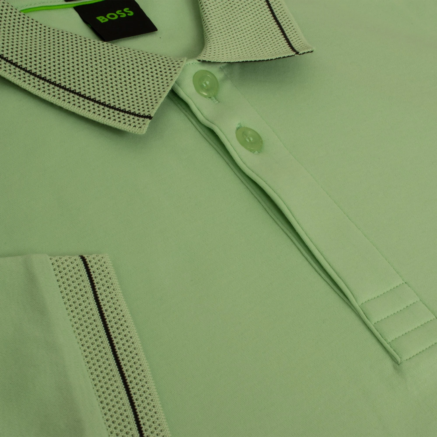 Boss Paule 1 Polo Shirt Open Green 9 Boss Paule 1 Polo Shirt Open Green - Image 9