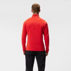 J.Lindeberg J Lindeberg Luke Half Zip Mens Golf Mid Layer Fiery Red -Teepeg Shop AMJS09079 G135 12