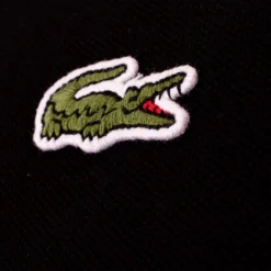 Mens Lacoste Contrast Colour Regular Fit Polo Shirt Black -Teepeg Shop PH3461 00 031 6