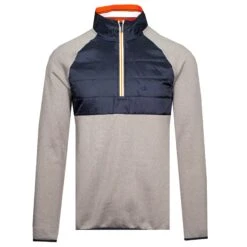 Calvin Klein Golf Hybrid Half Zip Grey Marl
