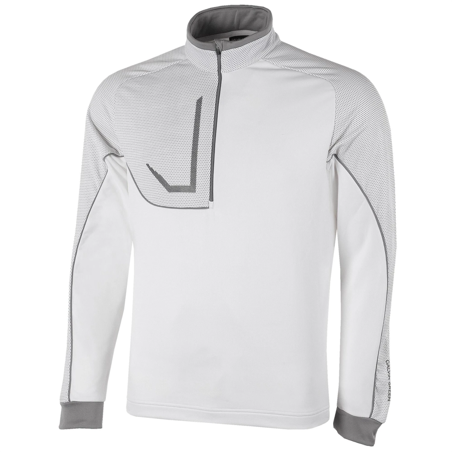 Galvin Green Daxton Insula Golf Pullover White/Cool Grey/Sharkskin 1 Galvin Green Daxton Insula Golf Pullover White/Cool Grey/Sharkskin