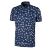 Galvin Green Malik Golf Polo Shirt Navy/Bluebell