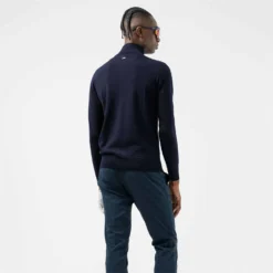 J.Lindeberg J Lindeberg Kian Tour Merino Mens Golf Jumper Navy -Teepeg Shop image346744448