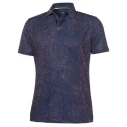 Galvin Green Maverick Ventil8+ Mens Golf Polo Shirt Navy/Orange