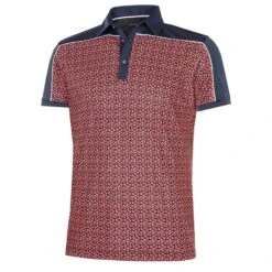 Galvin Green Millard Ventil8+ Mens Golf Polo Navy/Orange/White