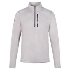 Castore Soft Shell Tech 1/2 Zip Mens Golf Mid Layer Stone Grey