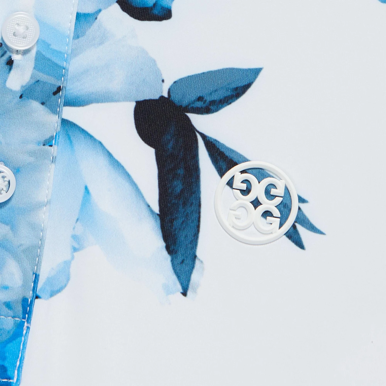 G/FORE Photo Floral Tech Jersy Mens Golf Polo Shirt Racer 6 G/FORE Photo Floral Tech Jersy Mens Golf Polo Shirt Racer - Image 6