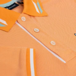 Psycho Bunny Denison Birdseye Sport Polo Orange Soda -Teepeg Shop image397054109