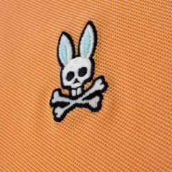 Psycho Bunny Denison Birdseye Sport Polo Orange Soda -Teepeg Shop image397054113