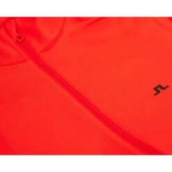 J.Lindeberg J Lindeberg Luke Half Zip Mens Golf Mid Layer Fiery Red -Teepeg Shop image397067276