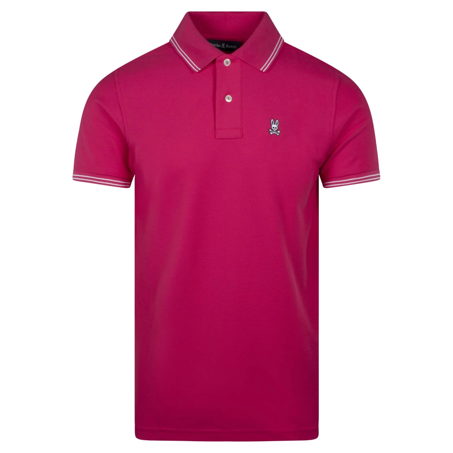 Psycho Bunny Logan Pique Polo Shirt Pink Peacock 1 Psycho Bunny Logan Pique Polo Shirt Pink Peacock