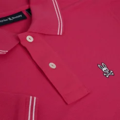 Psycho Bunny Logan Pique Polo Shirt Pink Peacock 7 Psycho Bunny Logan Pique Polo Shirt Pink Peacock -Teepeg Shop image399419389