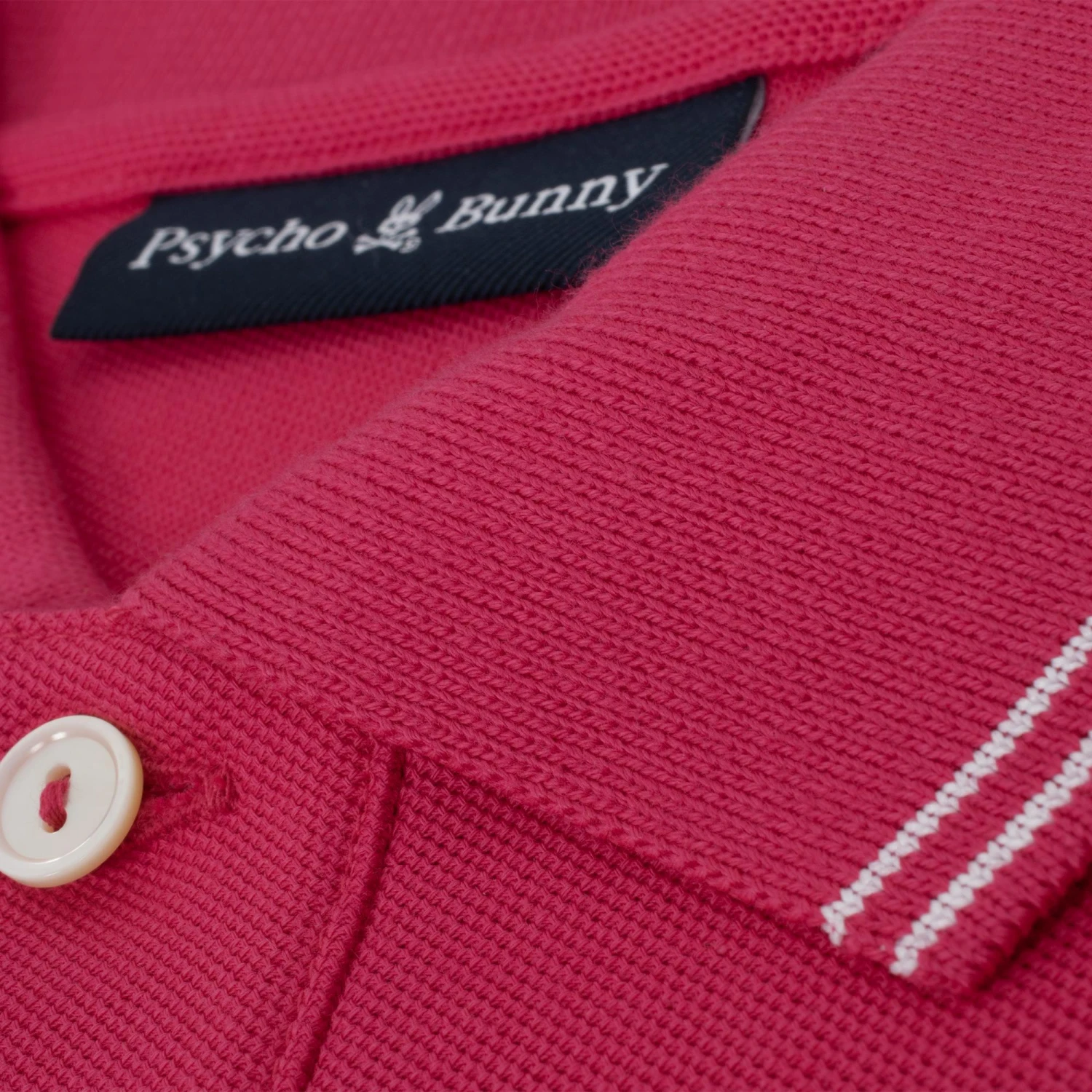 Psycho Bunny Logan Pique Polo Shirt Pink Peacock 4 Psycho Bunny Logan Pique Polo Shirt Pink Peacock - Image 4