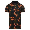 Psycho Bunny Plano Pique Camo Polo Shirt Cypress Green