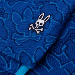 Psycho Bunny Chester AOP Pique Polo Shirt Surf The Web -Teepeg Shop image399423151
