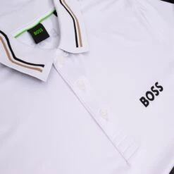 Boss Paddytech Mens Polo Shirt White -Teepeg Shop image399628231