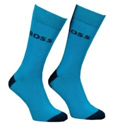 Boss Two Pack Combed Cotton Logo Sock Dark Blue -Teepeg Shop image402439310