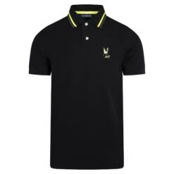 Psycho Bunny Plano Pique Polo Shirt Black