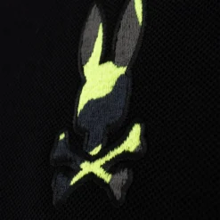 Psycho Bunny Plano Pique Polo Shirt Black -Teepeg Shop image402444262