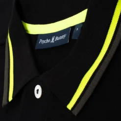 Psycho Bunny Plano Pique Polo Shirt Black -Teepeg Shop image402444264