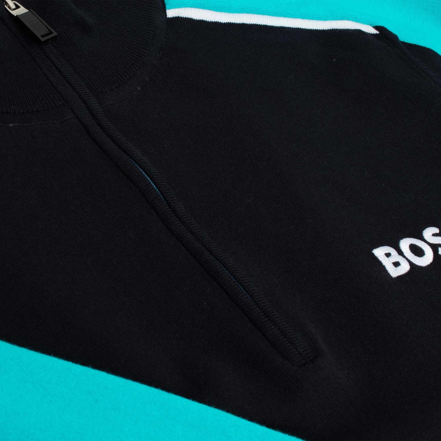 Boss Zelchior-X Quarter Zip Sweater Dark Blue 3 Boss Zelchior-X Quarter Zip Sweater Dark Blue - Image 3