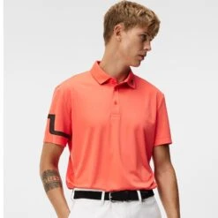J.Lindeberg J Lindeberg Golf Heath Polo Shirt Hot Coral 35 J.Lindeberg J Lindeberg Golf Heath Polo Shirt Hot Coral -Teepeg Shop image405788722