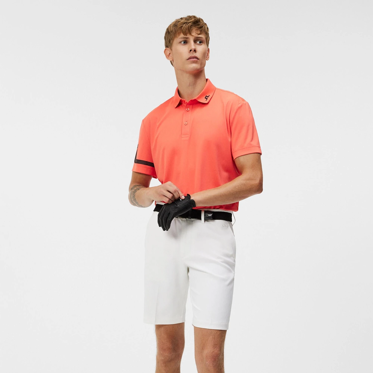 J.Lindeberg J Lindeberg Golf Heath Polo Shirt Hot Coral 18 J.Lindeberg J Lindeberg Golf Heath Polo Shirt Hot Coral - Image 18