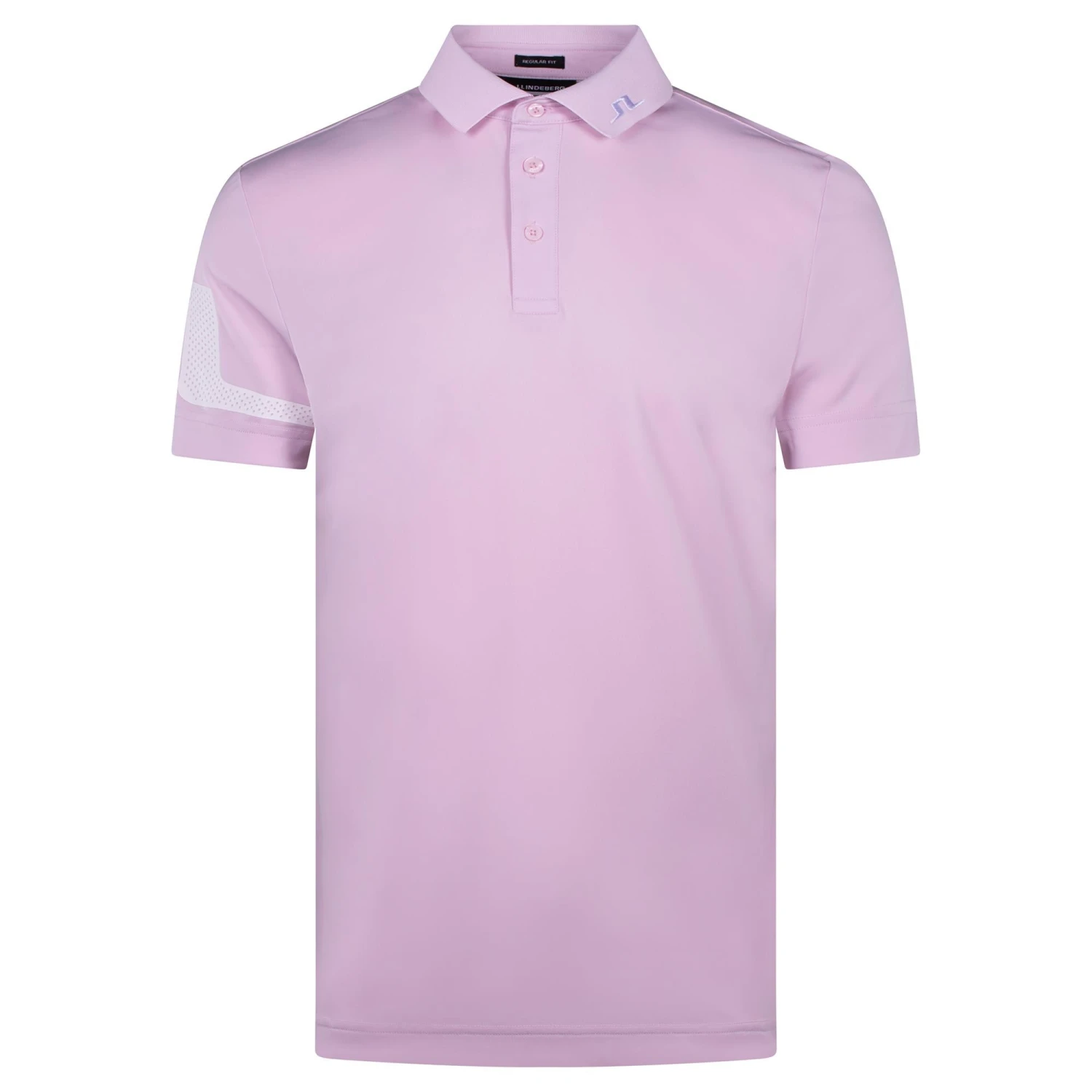 J.Lindeberg J Lindeberg Golf Heath Polo Shirt Cradle Pink 6 J.Lindeberg J Lindeberg Golf Heath Polo Shirt Cradle Pink - Image 6