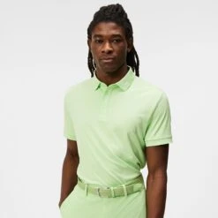J.Lindeberg J Lindeberg KV Regular Fit Mens Golf Polo Shirt Paradise Green -Teepeg Shop image407121286