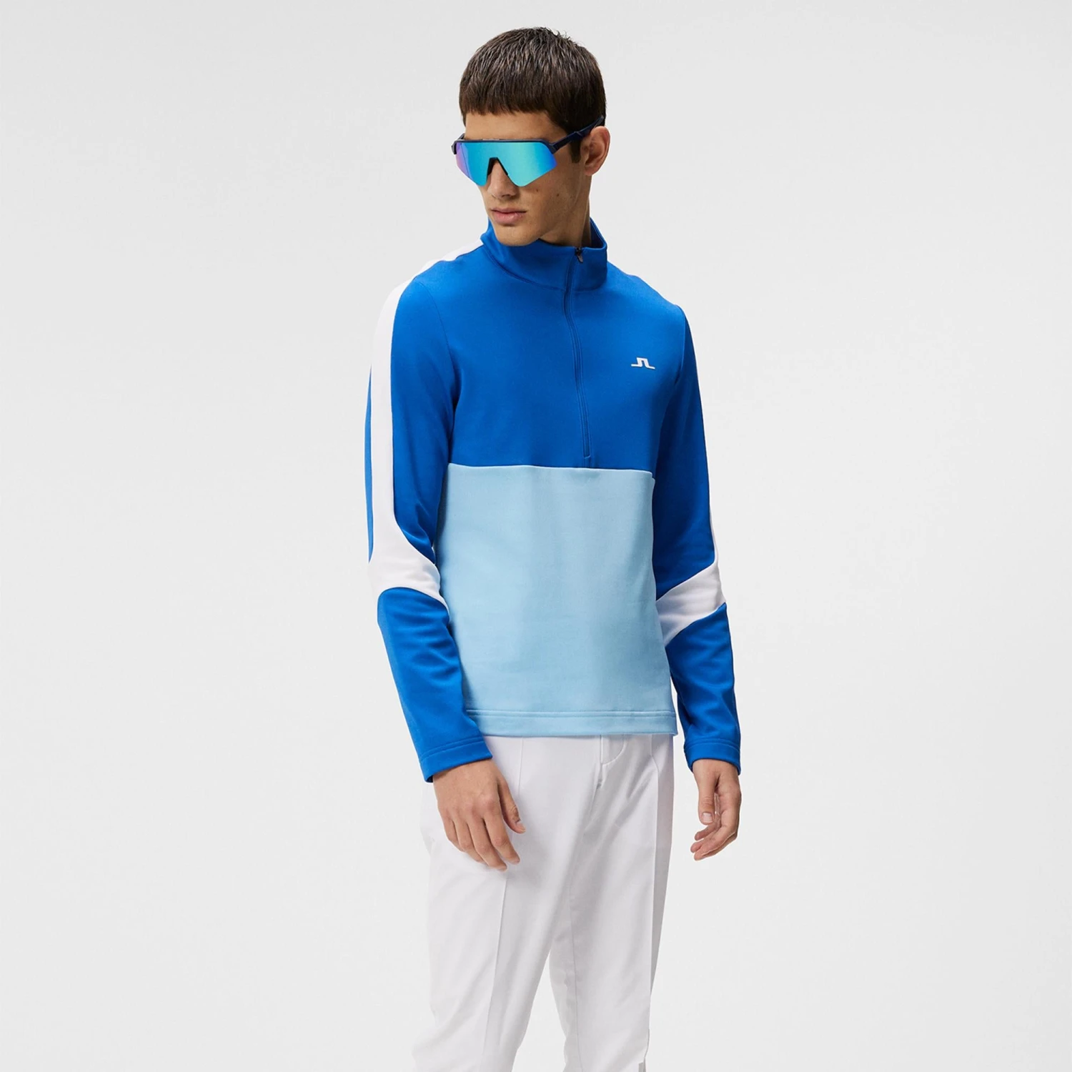 J.Lindeberg J Lindeberg Carl Mens Golf Mid Layer Baltic Sea 8 J.Lindeberg J Lindeberg Carl Mens Golf Mid Layer Baltic Sea - Image 8