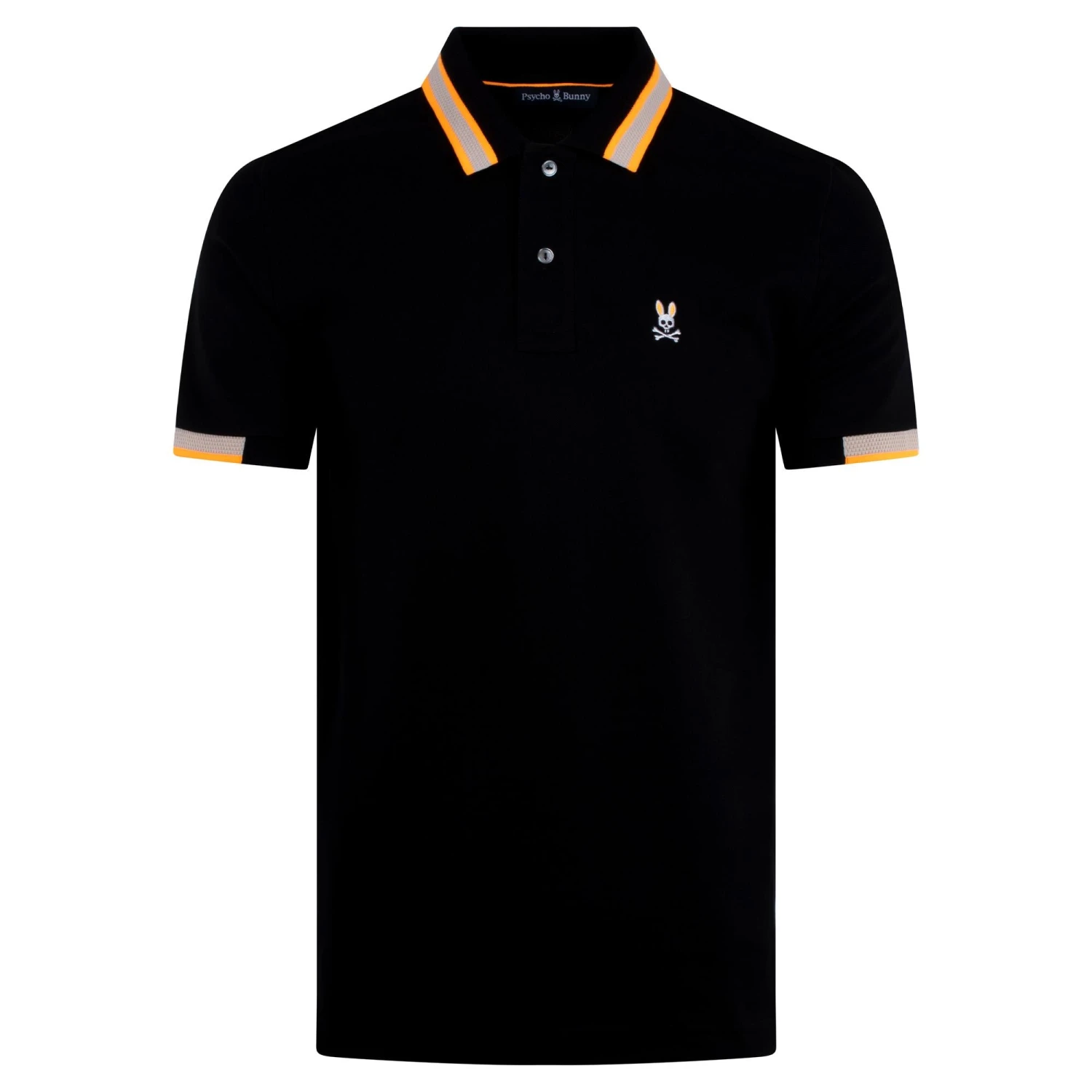 Psycho Bunny Woodstock Pique Polo Black 1 Psycho Bunny Woodstock Pique Polo Black