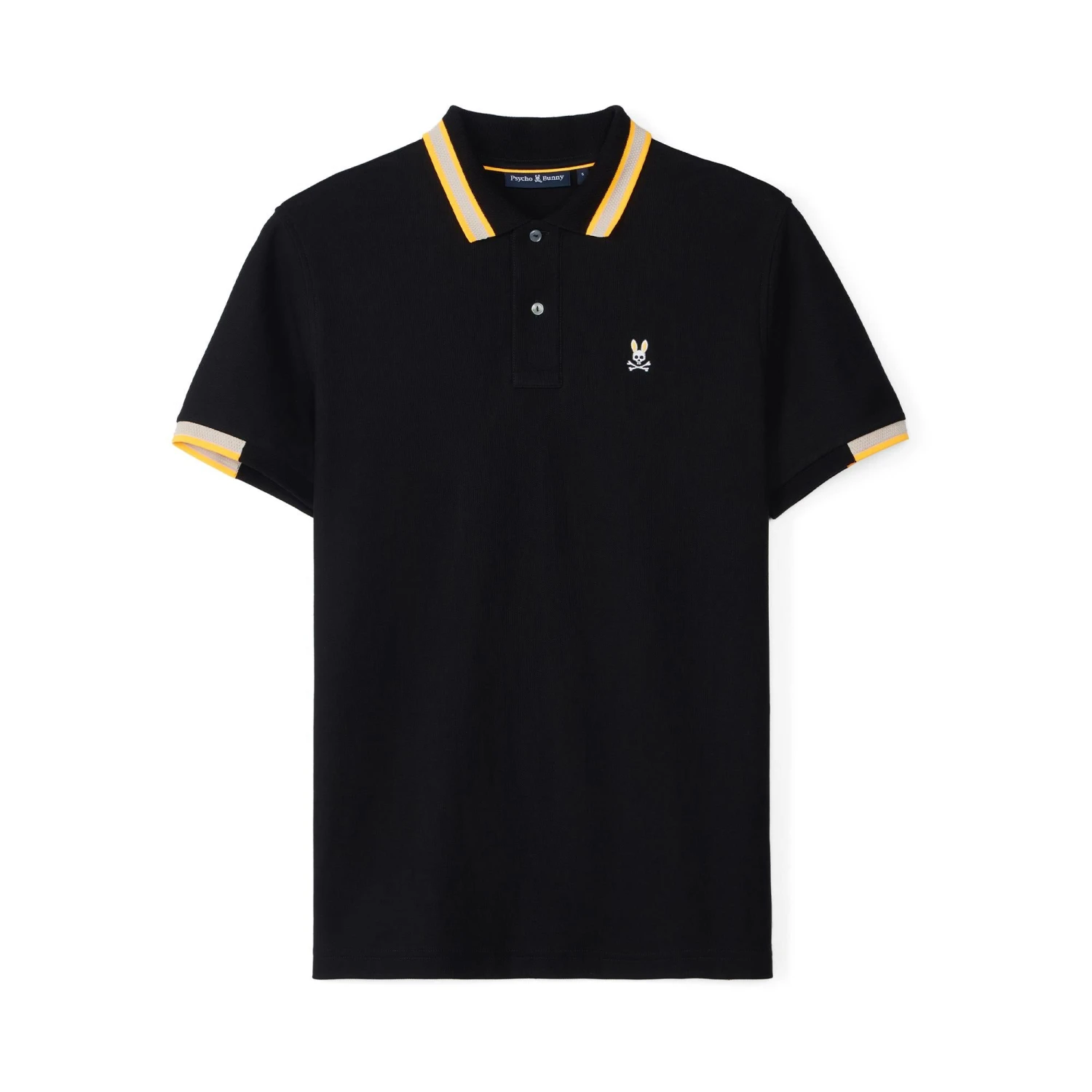 Psycho Bunny Woodstock Pique Polo Black 3 Psycho Bunny Woodstock Pique Polo Black - Image 3