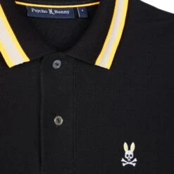 Psycho Bunny Woodstock Pique Polo Black 33 Psycho Bunny Woodstock Pique Polo Black -Teepeg Shop image412407074