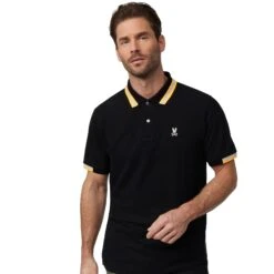 Psycho Bunny Woodstock Pique Polo Black 37 Psycho Bunny Woodstock Pique Polo Black -Teepeg Shop image412407082