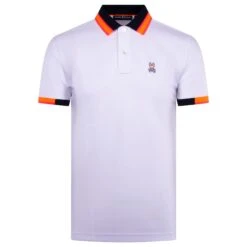 Psycho Bunny Woodstock Pique Polo White
