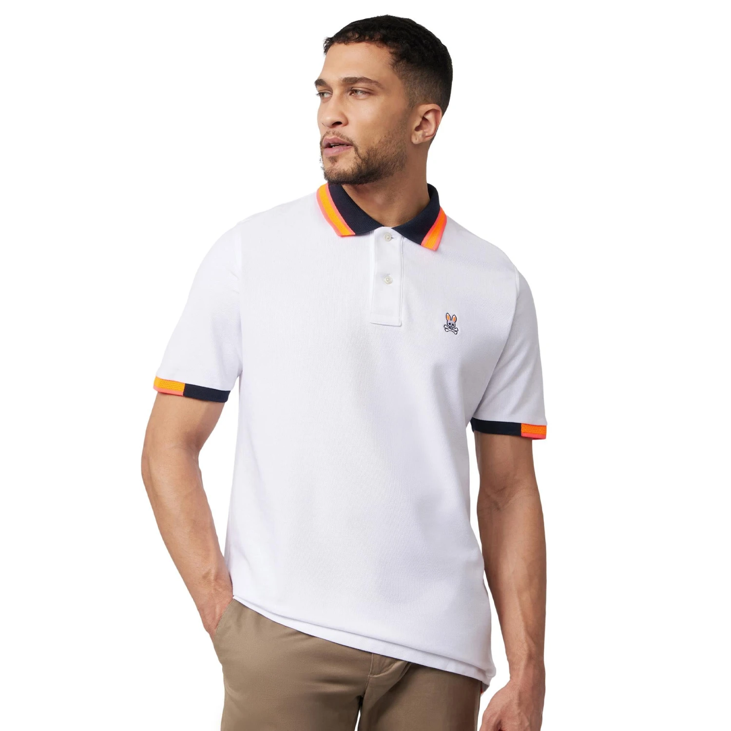 Psycho Bunny Woodstock Pique Polo White 7 Psycho Bunny Woodstock Pique Polo White - Image 7