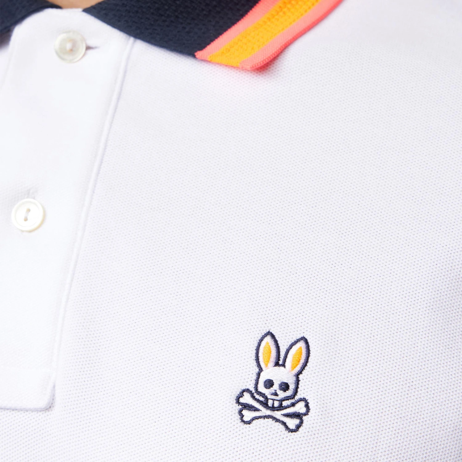 Psycho Bunny Woodstock Pique Polo White 12 Psycho Bunny Woodstock Pique Polo White - Image 12