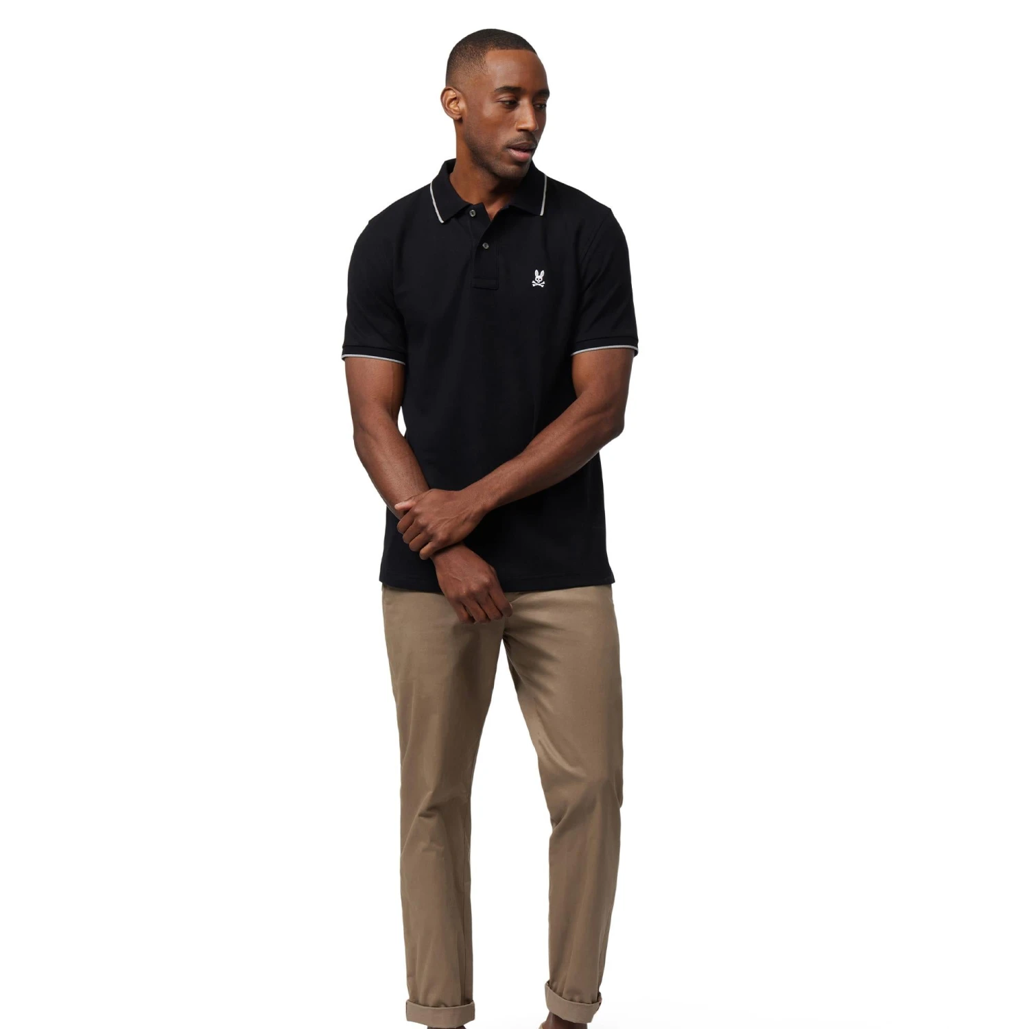 Psycho Bunny Troy Pique Polo Black 6 Psycho Bunny Troy Pique Polo Black - Image 6