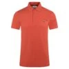 Mens Lacoste Poly Cotton Polo Shirt Sierra Red