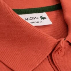 Mens Lacoste Poly Cotton Polo Shirt Sierra Red 23 Mens Lacoste Poly Cotton Polo Shirt Sierra Red -Teepeg Shop image413528925