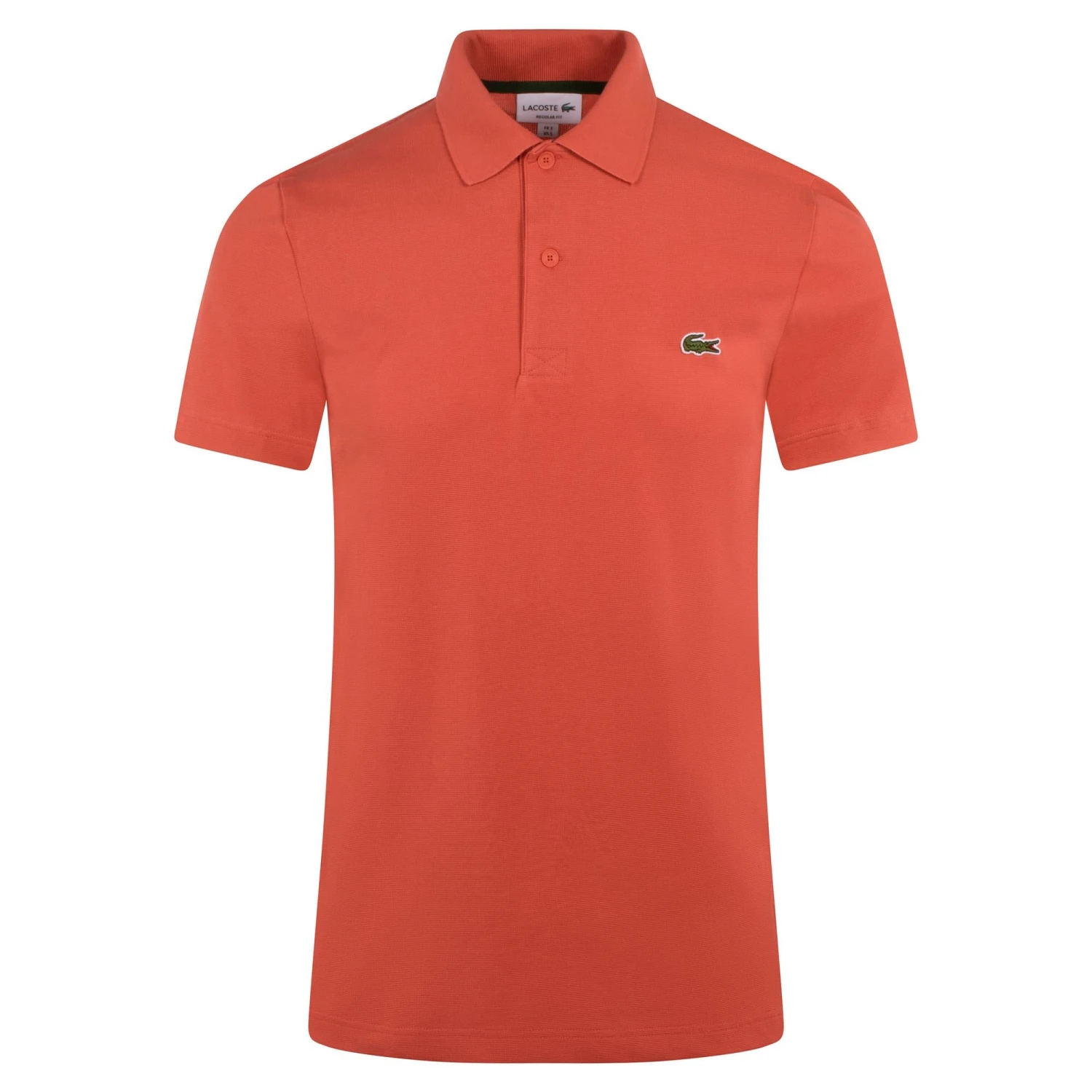 Mens Lacoste Poly Cotton Polo Shirt Sierra Red 11 Mens Lacoste Poly Cotton Polo Shirt Sierra Red - Image 11