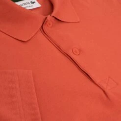 Mens Lacoste Poly Cotton Polo Shirt Sierra Red 32 Mens Lacoste Poly Cotton Polo Shirt Sierra Red -Teepeg Shop image413528952