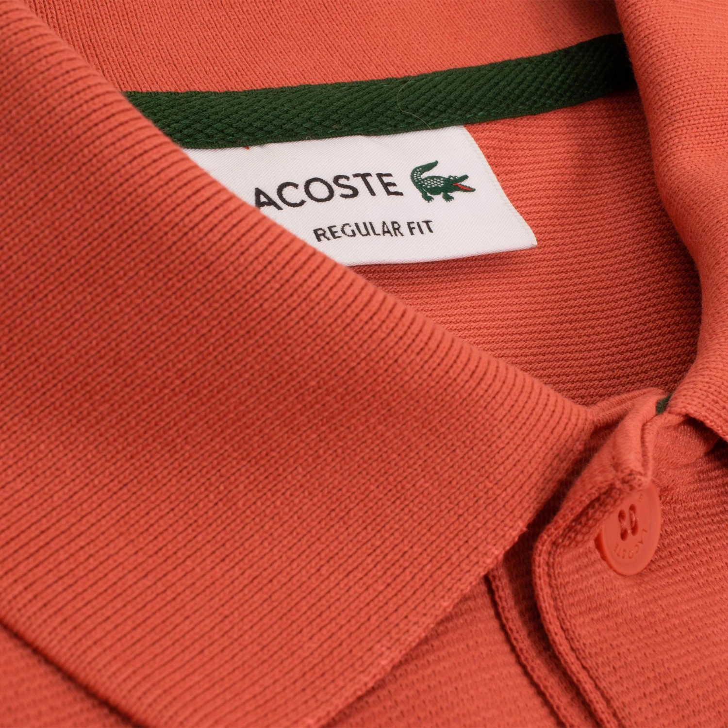 Mens Lacoste Poly Cotton Polo Shirt Sierra Red 14 Mens Lacoste Poly Cotton Polo Shirt Sierra Red - Image 14