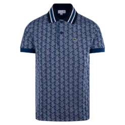Mens Lacoste Monogram Motif Polo Shirt Navy -Teepeg Shop image413531622 75dc8982 1de8 4780 ac65 d014e9766b14