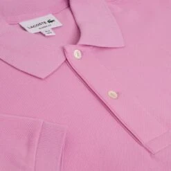 Mens Lacoste L1212 Classic Fit Polo Shirt Pink -Teepeg Shop image413532736