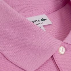 Mens Lacoste L1212 Classic Fit Polo Shirt Pink -Teepeg Shop image413532738