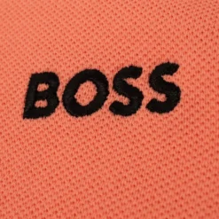 Boss Paddy Cotton Pique Mens Polo Shirt Pastel Orange 11 Boss Paddy Cotton Pique Mens Polo Shirt Pastel Orange -Teepeg Shop image418012852
