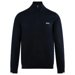 Boss Ever-X Quarter Zip Sweater Dark Blue -Teepeg Shop image418015900 155be1dd ce94 4667 a071 56fe86f4336a