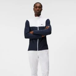 J.Lindeberg J Lindeberg Banks Mens Golf Mid Layer Navy -Teepeg Shop image420188752