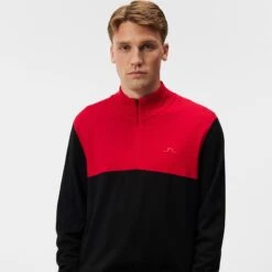 J.Lindeberg J Lindeberg Windbreaker Mens Golf Sweater Black -Teepeg Shop image420262823